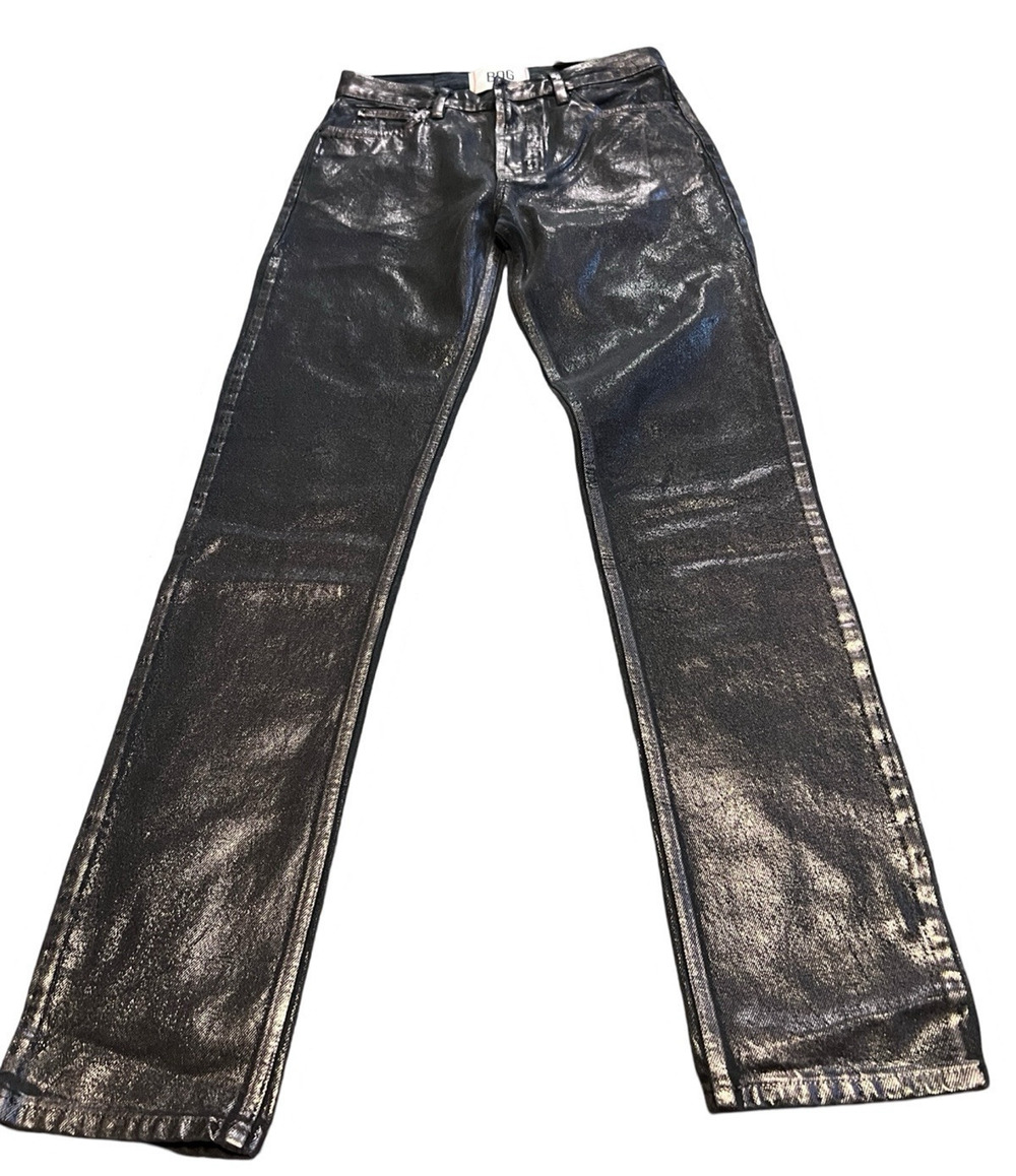 URBAN OUTFITTERS Metallic BDG Jeans, Vintage Slim Fit, Reflective Denim| Size 30